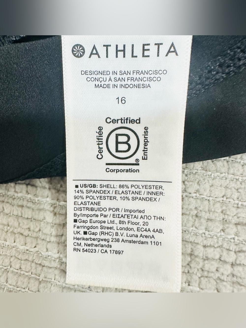 Athleta Skort Women’s 16 Black Zip Pockets Elastic Waist Shorts Tennis NWT - Picture 4 of 6